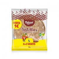 TORTILLAS TRIGO INT 6+2 GRATIS 12p 288g (20CM) EUROEXTRA