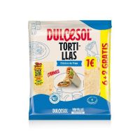 TORTILLAS TRIGO 6+2 GRATIS 360Gr. 12p.  P.V.P. 1EUR