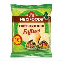 MEX FAJITAS DE TRIGO P.V.P. 1EUR 240Gr. 16p 6U