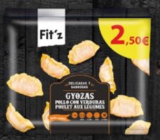 F/GYOZAS DE POLLO CON VERDURAS FIT'Z 220Gr. 8p. P.V.P. 2,50EUR