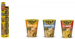 YATEKOMO EXP. VASO 60Gr. 40p (24 POLLO, 8U ORIENTAL Y 5 CURRY)